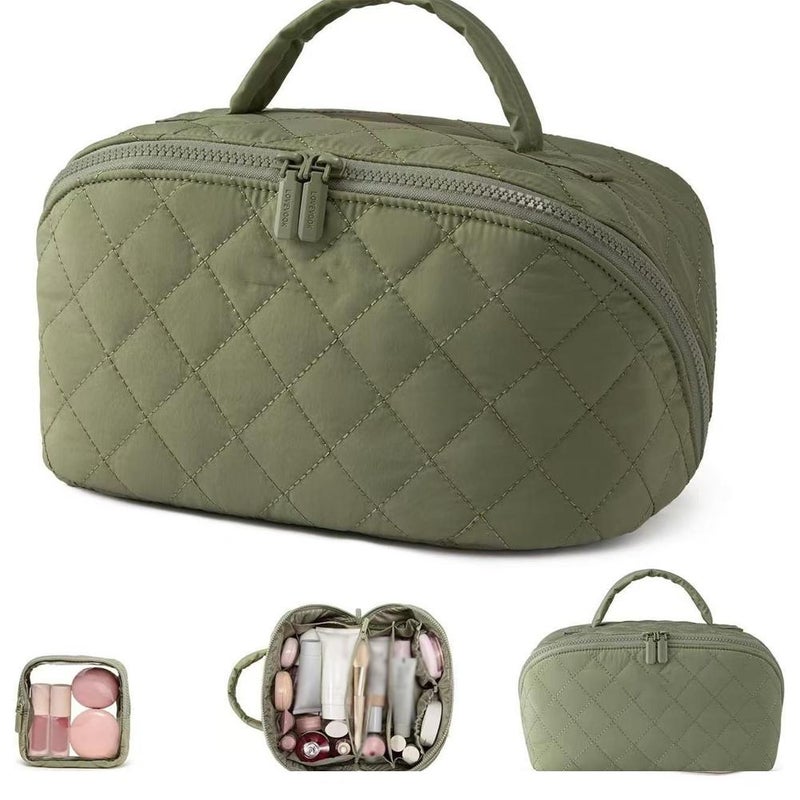 New large-capacity portable makeup bag/makeup brush organizer/high-end travel toiletry bag